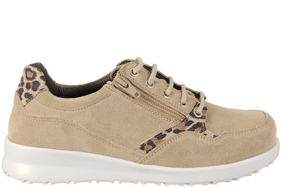 salg af NEW FEET SKO I SANDFARVET RUSKIND