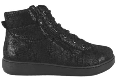 salg af NEW FEET SORT STØVLE MED METALLIC LOOK