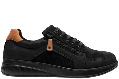 salg af NEW FEET SKO I SORT NUBUCK