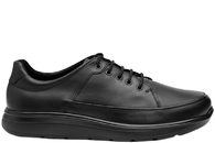 salg af NEW FEET SORT GLATSKINDS SKO MED ORTHESTRETCH
