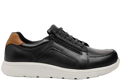 salg af NEW FEET SKO I SORT GLATSKIND
