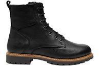 salg af NEW FEET SORT GLAT SKINDS STØVLE
