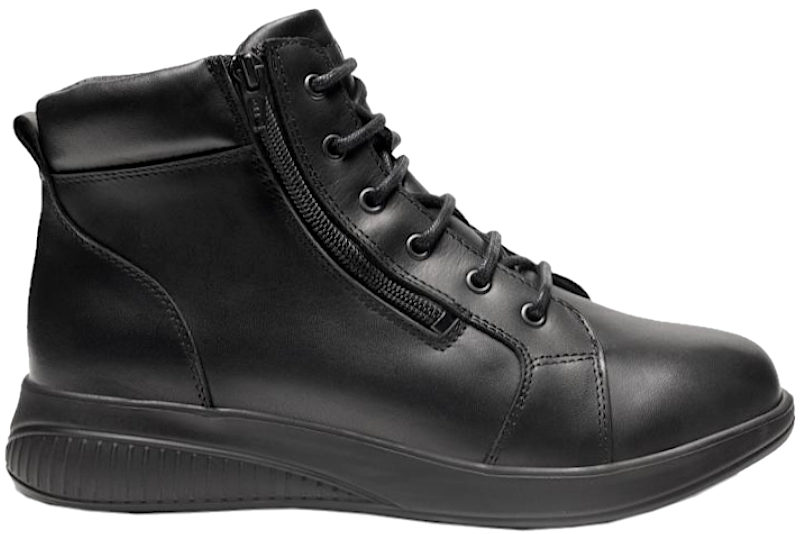 salg af NEW FEET STØVLE I SORT GLATSKIND