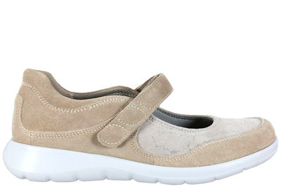 salg af NEW FEET BALLERINA I SANDFARVET RUSKIND