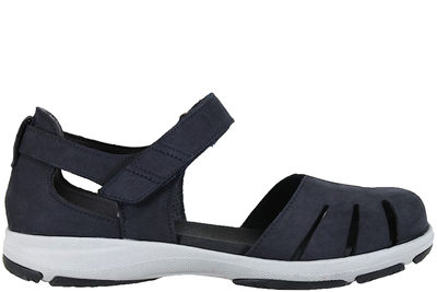 salg af NEW FEET SANDAL I MØRKEBLÅ NUBUCK MED LUKKET TÅ
