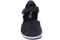 NEW FEET SANDAL I MØRKEBLÅ NUBUCK MED LUKKET TÅ