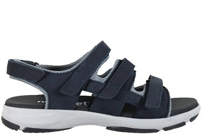 salg af NEW FEET SANDAL I BLÅ OLIERET SKIND