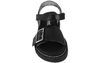 NEW FEET SANDAL I SORT GLAT SKIND