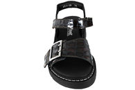 NEW FEET SANDAL I BRUNT PRÆGET SKIND