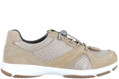 salg af NEW FEET SKO I SANDFARVET NUBUCK OG TEKSTIL