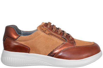 salg af NEW FEET SKO I BRUNT SKIND OG NUBUCK