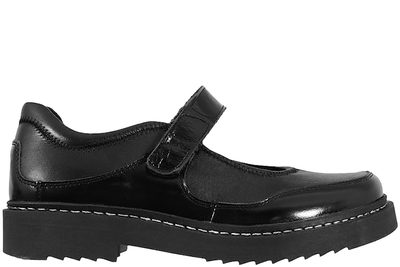 salg af NEW FEET BALLERINA WITH 1 VELCRO PLAIN LEATHER W STRETCH