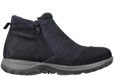 salg af NEW FEET ANKELSTØVLE I NAVYBLÅ RUSKIND