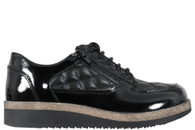 salg af NEW FEET SKO I SORT SKINDLAK