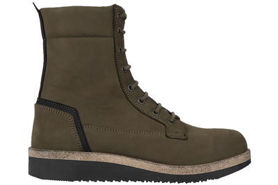 salg af NEW FEET ANKELSTØVLE I GRØNT NUBUCK