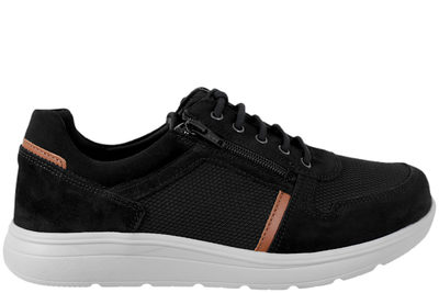 salg af NEW FEET SKO I SORT TEKSTIL OG MESH