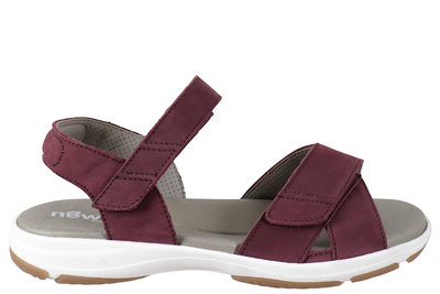 salg af NEW FEET SANDAL I BORDEAUX OLIERET NUBUCK