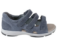 salg af NEW FEET SANDAL I BLÅT PRÆGET RUSKIND