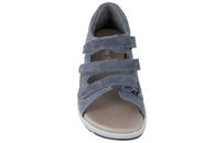 NEW FEET SANDAL I BLÅT PRÆGET RUSKIND