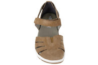 NEW FEET SANDAL I SANDFARVET RUSKIND MED LUKKET TÅ