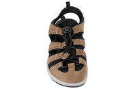 NEW FEET SANDAL I BRUNT RUSKIND MED LUKKET TÅ