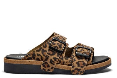 salg af NEW FEET SLENTERS MED LEOPARD LOOK