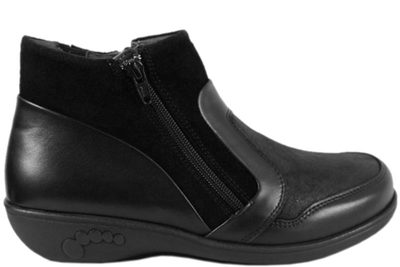 salg af NEW FEET ONSTEAM STØVLE I SORT TEKNISK LÆDER