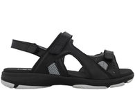 salg af NEW FEET SANDAL UDEN HÆLKAPPE I SORT GLAT SKIND