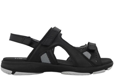 salg af NEW FEET SANDAL UDEN HÆLKAPPE I SORT GLAT SKIND