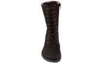 NEW FEET MØRKEBRUN VINTERSTØVLE I OLIERET SKIND