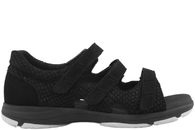 salg af NEW FEET SORT PRÆGET SKIND SANDAL
