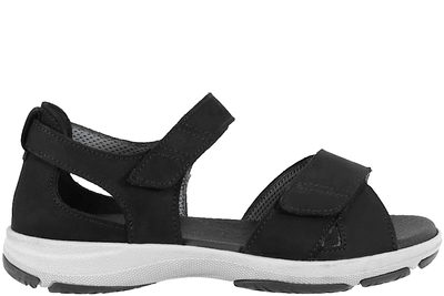 salg af NEW FEET SORT KALVESKIND SANDAL