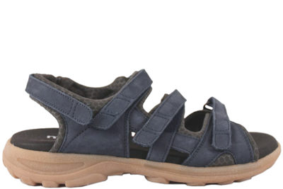 salg af NEW FEET BLÅ SANDAL I OLIERET SKIND