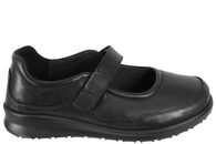 salg af NEW FEET BALLERINA I SORT GLAT SKIND