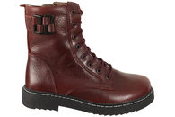 salg af NEW FEET BOOT WITH LACE AND ZIPPER BORDEAUX
