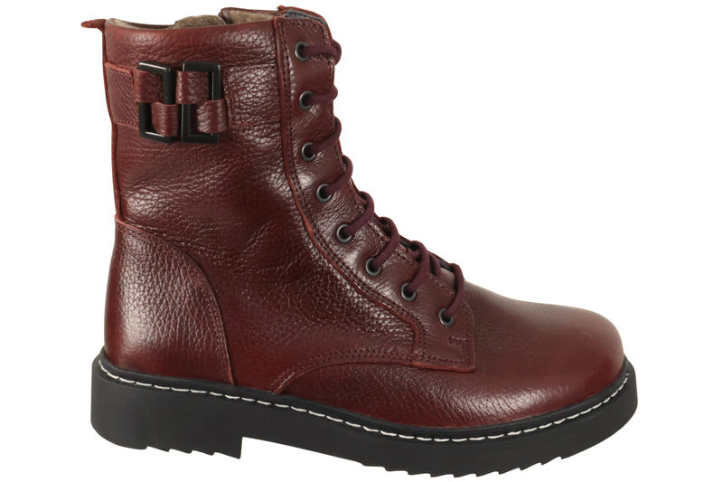 salg af NEW FEET BOOT WITH LACE AND ZIPPER BORDEAUX