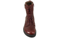 NEW FEET BOOT WITH LACE AND ZIPPER BORDEAUX
