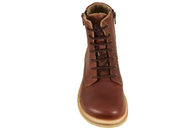 NEW FEET BOOT WITH LACE AND ZIPPER BROWN