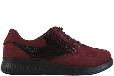 salg af NEW FEET BORDEAUX SNØRESKO I NUBUCK
