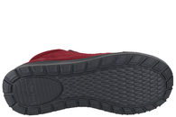 NEW FEET ANKELSTØVLE MED VINRØDE SNØREBÅND