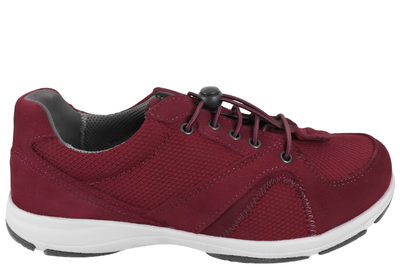 salg af NEW FEET DARK WINE SKO I MØRKERØDT MESH