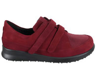 salg af NEW FEET DARK WINE SKO I MØRKERØDT RUSKIND
