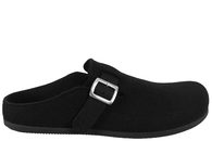 salg af NEW FEET HJEMMESKO I SORT ULD MED SPÆNDE
