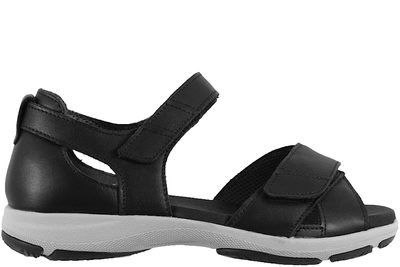 salg af NEW FEET SANDAL I SORT GLAT SKIND