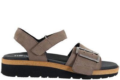 salg af NEW FEET SANDAL I MØRKEBRUNT NUBUCK