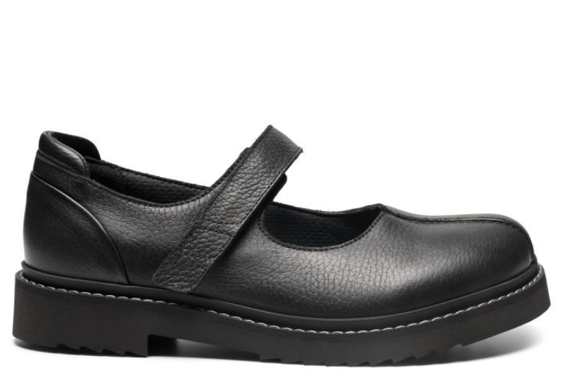Kob NEW FEET SORT BALLERINA I GLATSKIND Her Salg af Ballerina sko