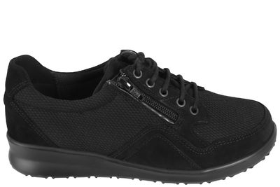 salg af NEW FEET SKO I SORT NUBUCK OG MESH
