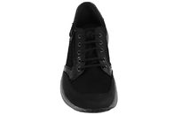 NEW FEET SKO I SORT TEKSTIL OG SKIND