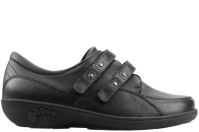salg af NEW FEET SKO I SORT GLAT SKIND MED ORTHOSTRECH