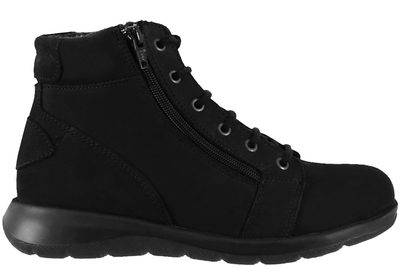 salg af NEW FEET VINTERSTØVLE I SORT NUBUCK